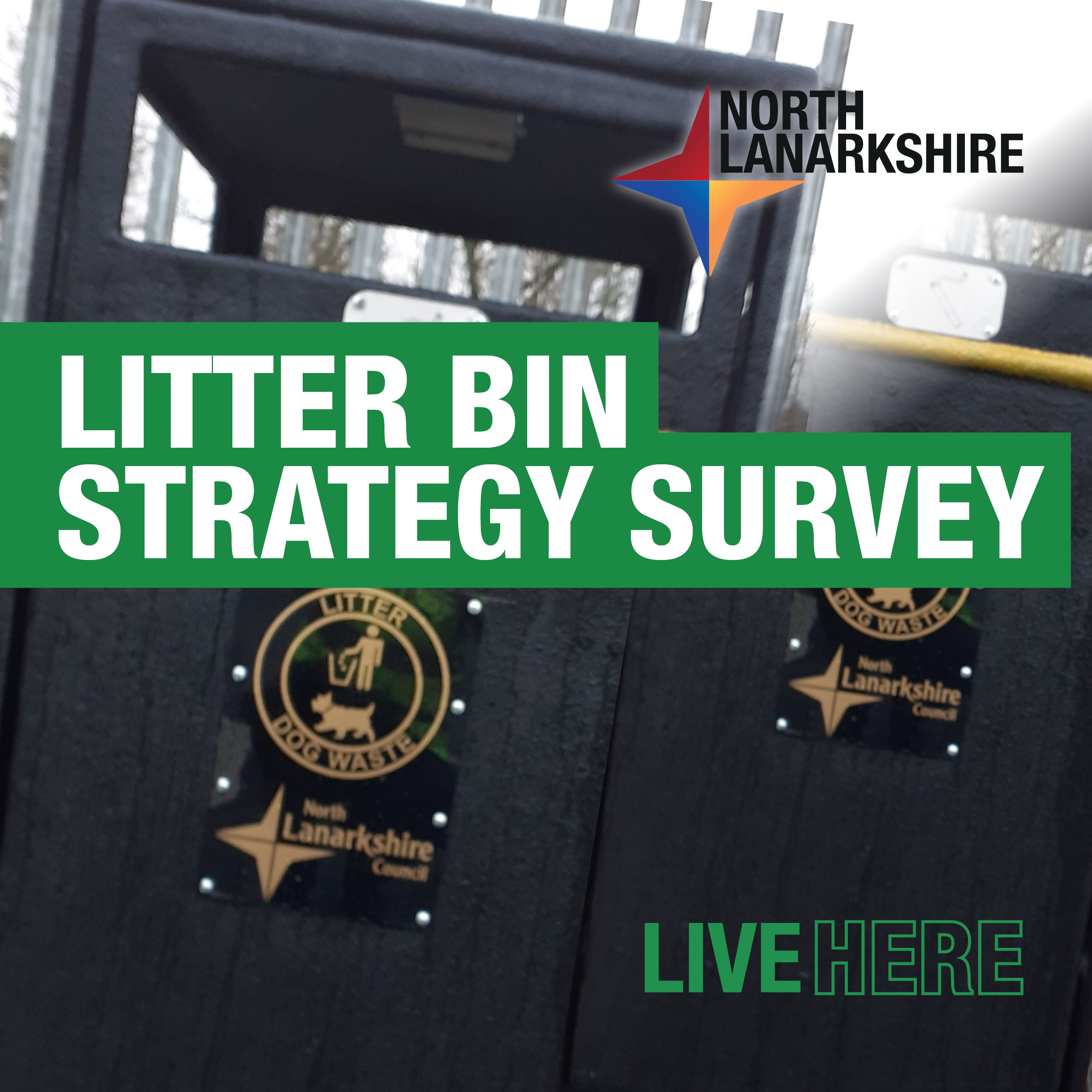 Litter bin consultation launched North Lanarkshire Council